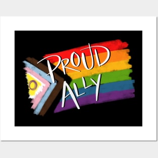 Proud Ally (2021 Progress Flag) Posters and Art